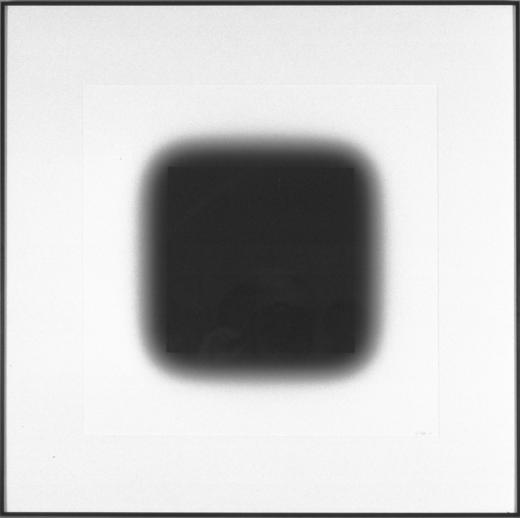 Schwarzes Quadrat strahlend by Mächler René