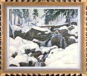 Winter am Mühlebach by Schild Eduard