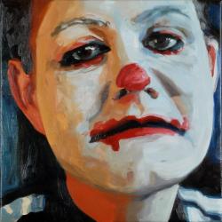 Portrait - the artist as clown by Noser Patrizia