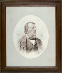 Porträtfoto von N. Jakob (1821-1900), 1. Sekretär der Museumkommission by Michelis Friedrich Wilhelm