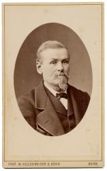 Dr. Gustav Bloesch-Schwab (1828-1881) by Vollenweider Johann Moritz & Sohn