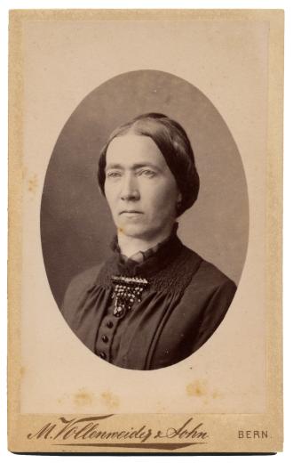 Frau Fanny Louise Joséphine Bloesch-Schwab (1833-1914) by Vollenweider Johann Moritz & Sohn