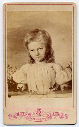 Albert Schwab-Boell (1828-1915) enfant d'après une peinture à l'huile by Deppeler J.