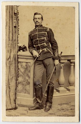 Eduard Risold (1840-1891) als Offizier in Oesterreichischen Diensten (Sohn von Karl Emmanuel Niklaus R. (1786-1845) und der Leonie R.-Schwab by Haeuselmann Jakob