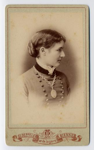 Adele Louise Joséphine Zaeslein-Schwab (1859) by Deppeler J.