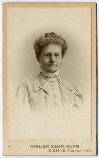 Frau Adele Louise Joséphine Zaeslein-Schwab (1859-?) by Schricker H.