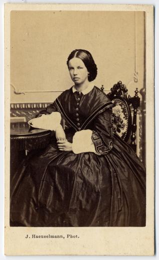 Mathilde Louise Haag (1845-1891) by Haeuselmann Jakob