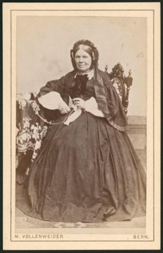 Frau Jenny Moser-Huber (1801-1872) aus dem Byfang by Haeuselmann Jakob