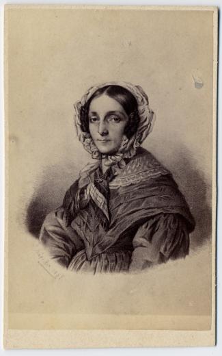 Fanny Neuhaus-Verdan (1800), Frau des Schultheissen Ch. Neuhaus) by Girod J.