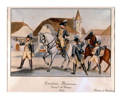 Cavalerie bernoise / Comp.ie de Büren / 1778 by Escher von Albert