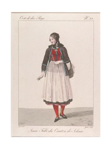 Jeune fille du Canton de Soleure (…) by Lanté Louis Marie