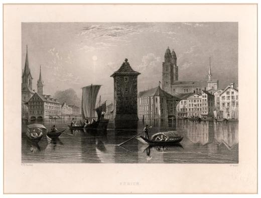 Zürich by Bartlett William Henry