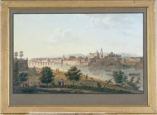 Vue de la ville de Soleure by Lamy  Johann Peter