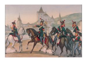 Soldaten in Nidau by Escher von Albert