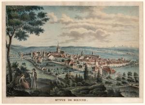 IIème vue de Bienne by Girard Johann Peter