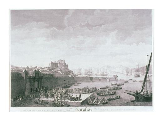 Débarquement et entrée des anglais dans Porto-Ferraio, le 10 juillet 1796 by Beys Gioc.