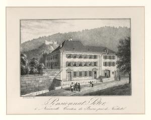 Pensionnat Péter, / à Neuveville Canton de Berne, près de Neuchatel by Couleru Pierre-Louis
