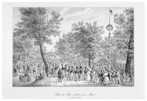 Fête du Roi célébrée au Mail / Le 5 août 1832 by Moritz Friedrich Wilhelm
