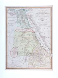 Charte vom Nil Strome, Aegypten, Nubien und Habesch (…) by Güssefeld F.L.