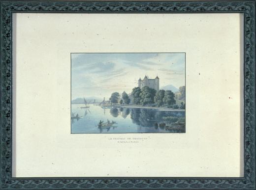 Le château de Grandson au bord du lac de Neuchâtel by Lory Gabriel Mathias (fils)