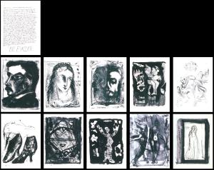 10 Lithographien und eine Schrifttafel zu Robert Walser 