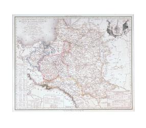 Carte routière, historique et statistique des Etats de l'ancienne Pologne by Flahaut Hacq
