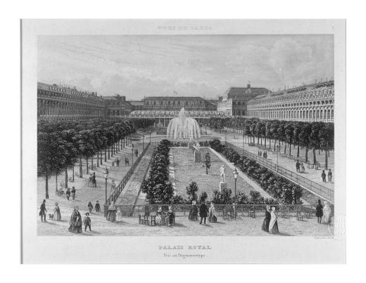 Palais Royal / Pris au Daguerréotype by Chamouin