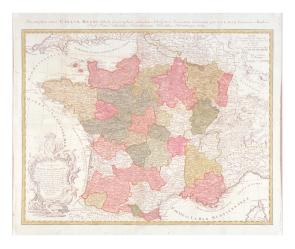 Très nouvelle carte du Royaume de France by Zannoni Rizzi