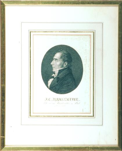 Porträt von J.C. Appenzeller. Pfarrer und Schuldirektor in Biel (1775-1850) by Rieter Jakob
