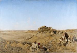 Beduinen im Hinterhalt by Meckel von Hemsbach Adolf