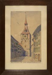 Der Zeitglockenturm an der Schmiedengasse, abgebrochen 1840 by Fankhauser Betty