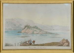Island of St. Peter on the lake of Bienne by Smith Charles Hamilton