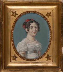Porträt der Lisette Roth. geb. Schneider von Biel (gest. 1833) by Roth-Schneider Lisette