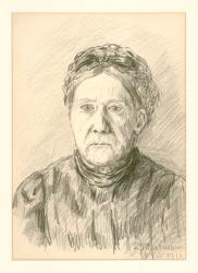 Porträt der Grossmutter Bloesch-Schwab by Wartmann Léonie