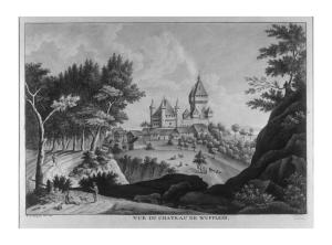 Vue du château de Wufflens by Schwab-Verdan David