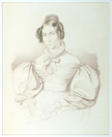Portrait de Madame Jenny Barbier-Moser (1810-avant 1872) by Balder Georg